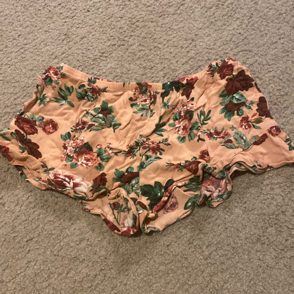 Flower Pajama Shorts